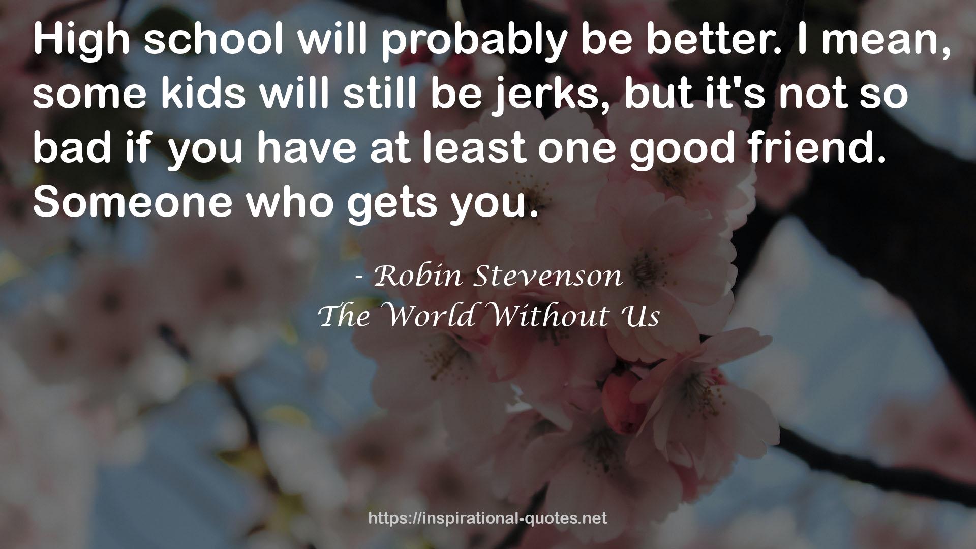 Robin Stevenson QUOTES