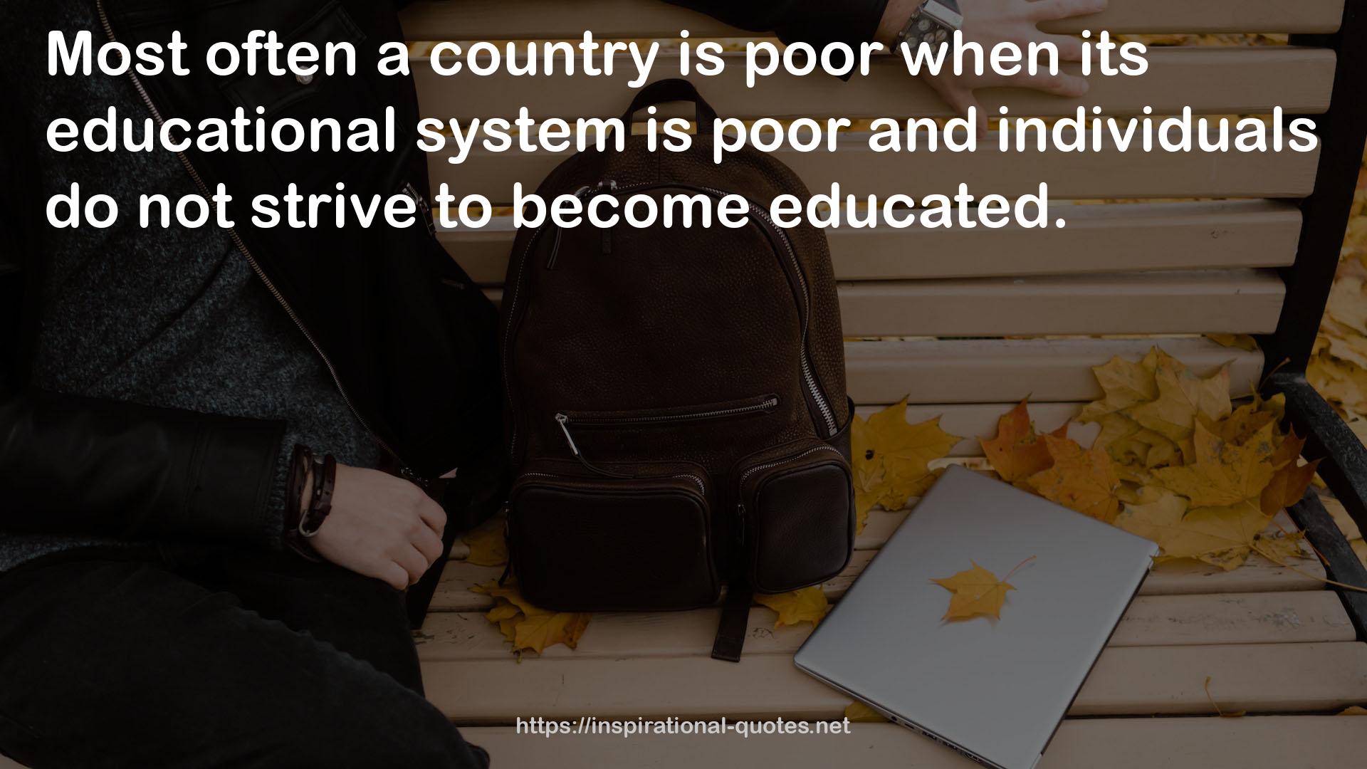 its educational system  QUOTES