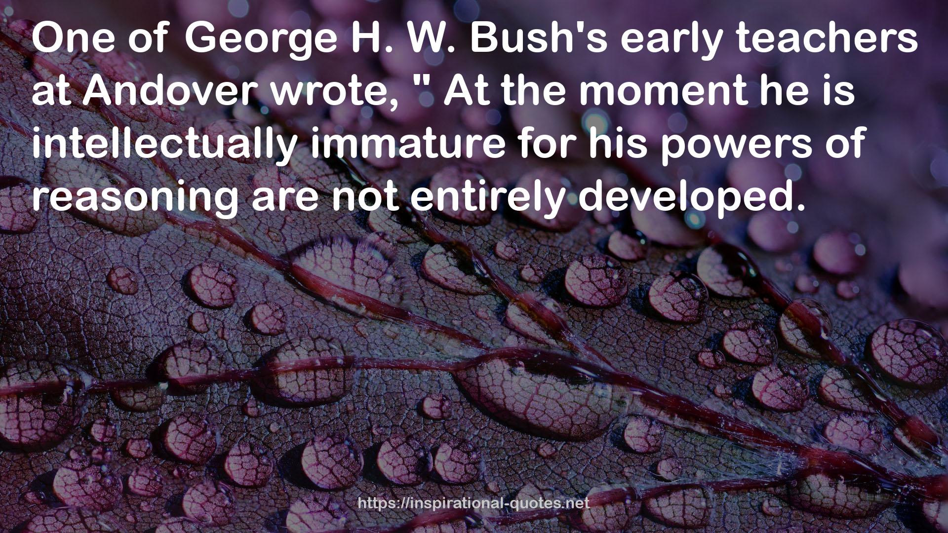 George H. W. Bush's  QUOTES
