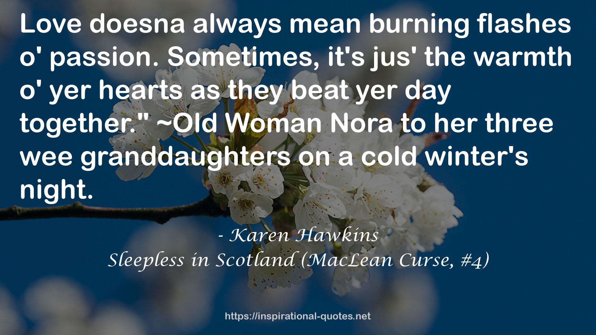 Sleepless in Scotland (MacLean Curse, #4) QUOTES