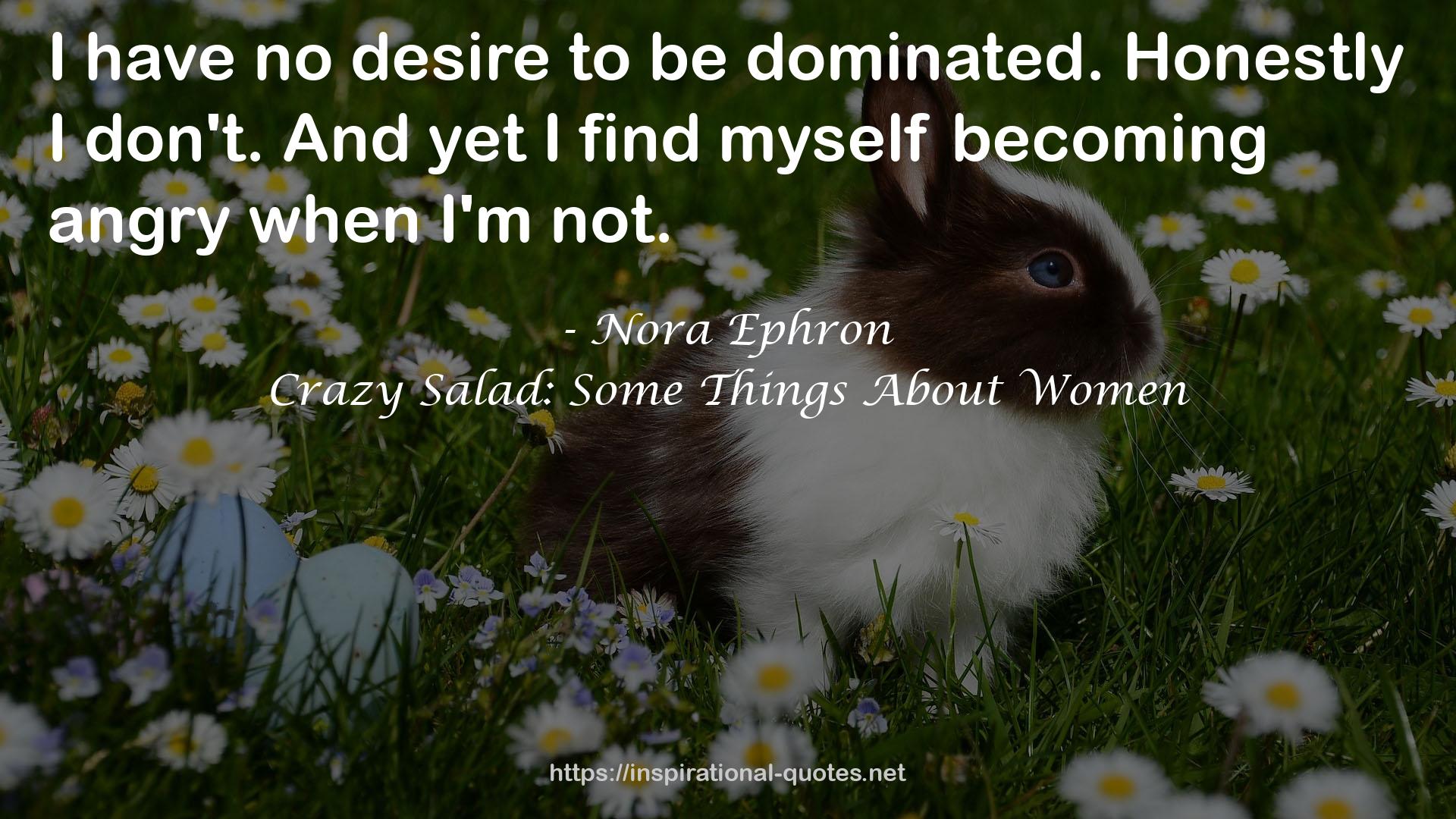 Crazy Salad: Some Things About Women QUOTES