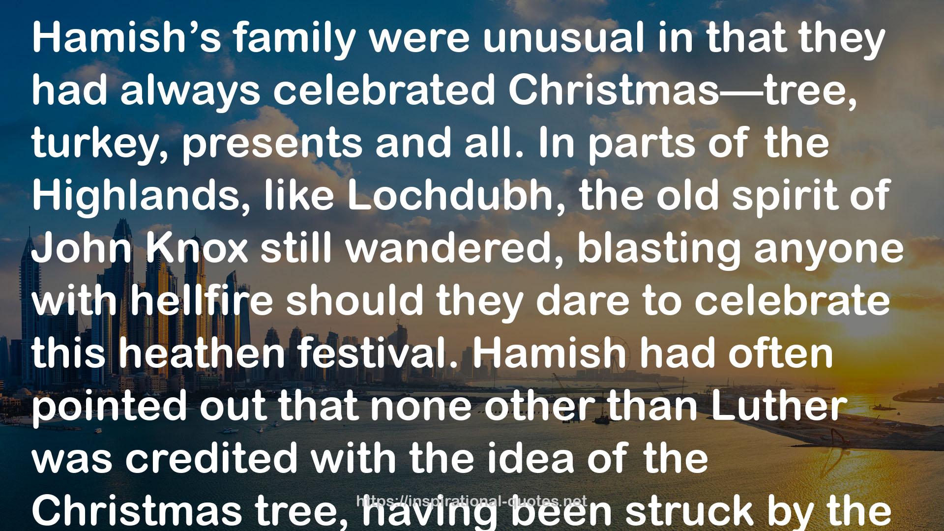 A Highland Christmas (Hamish Macbeth, #15.5) QUOTES
