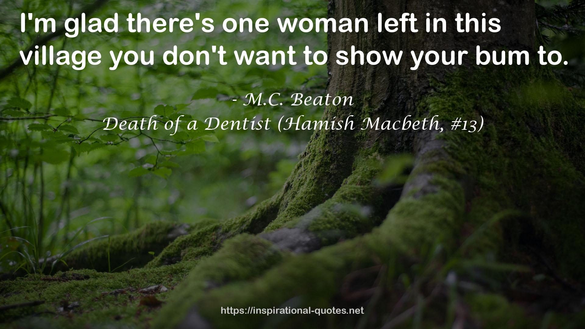 Death of a Dentist (Hamish Macbeth, #13) QUOTES
