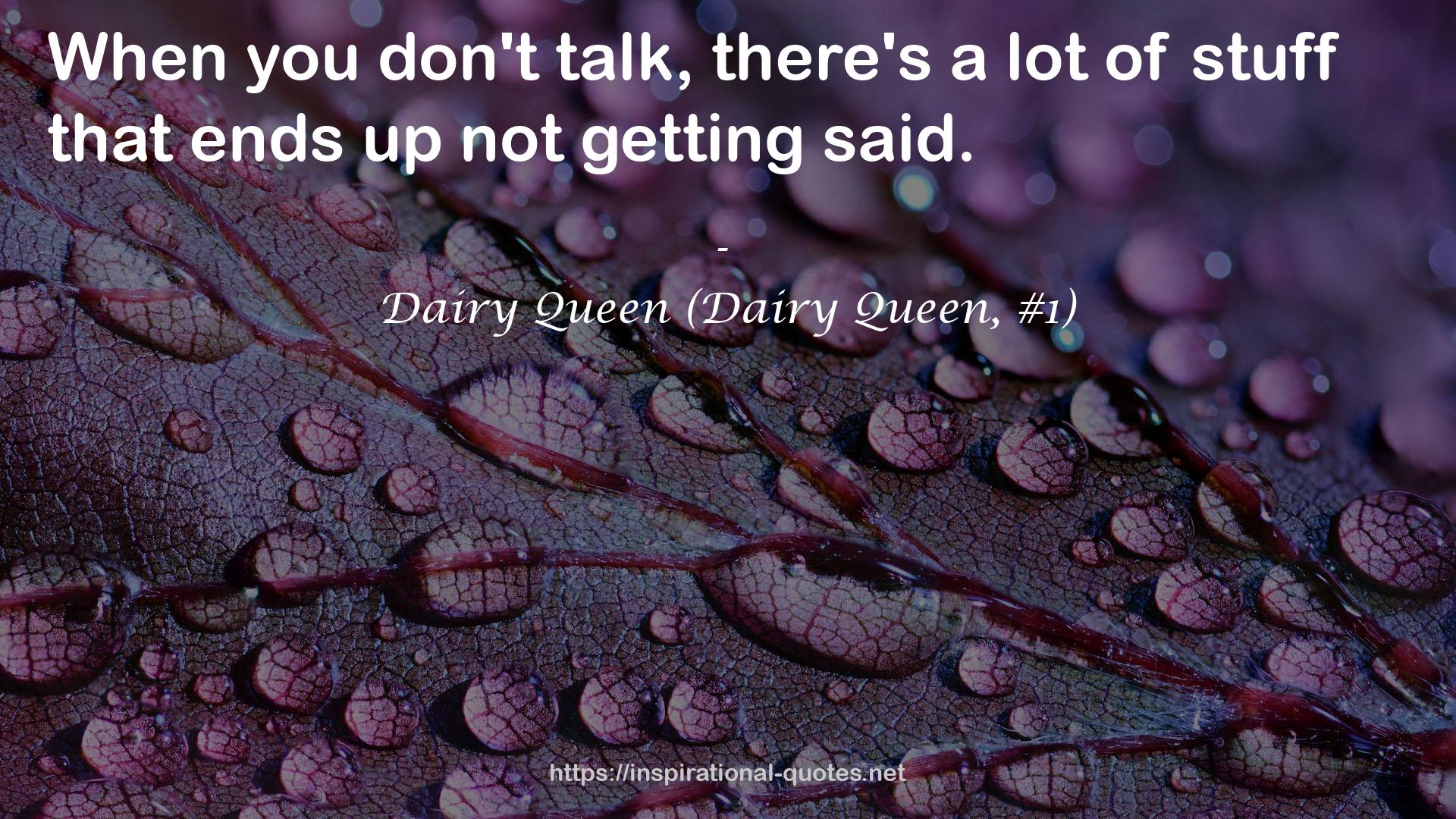 Dairy Queen (Dairy Queen, #1) QUOTES