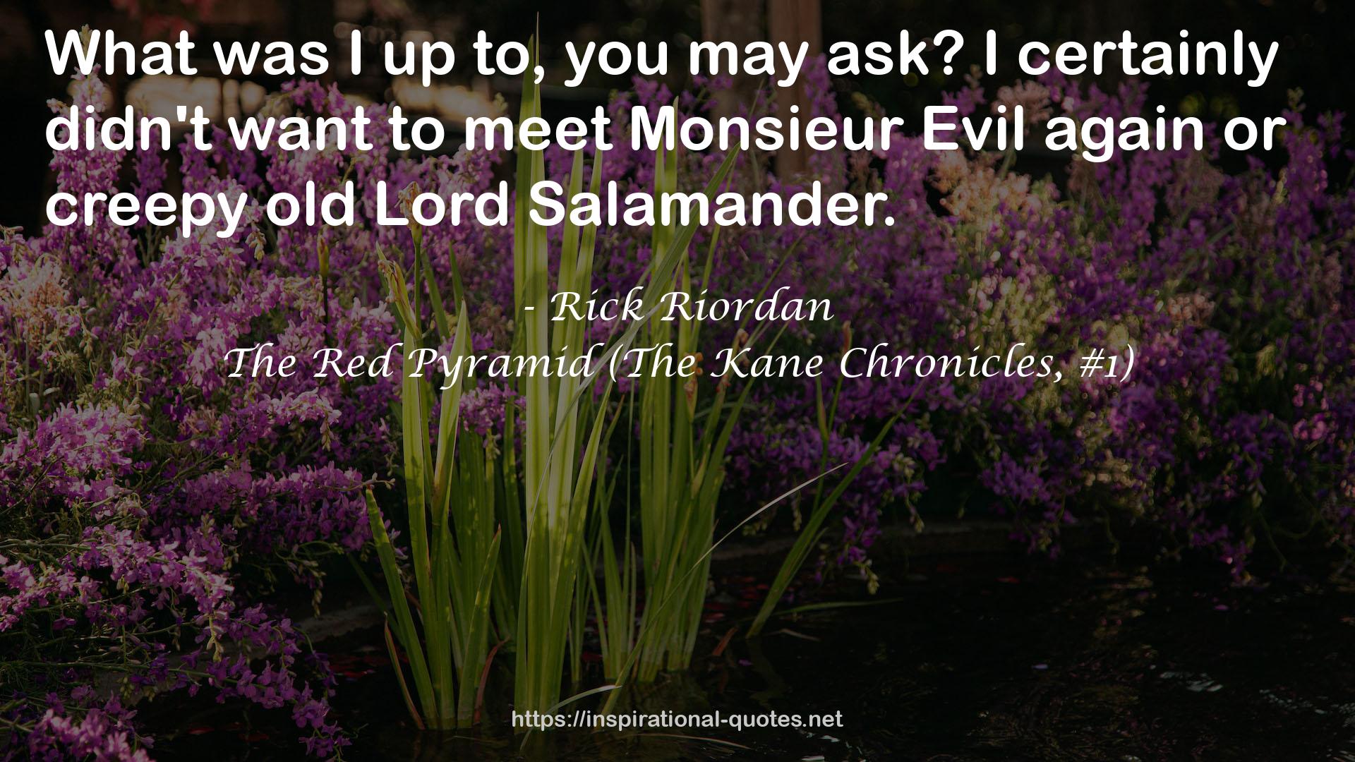 The Red Pyramid (The Kane Chronicles, #1) QUOTES