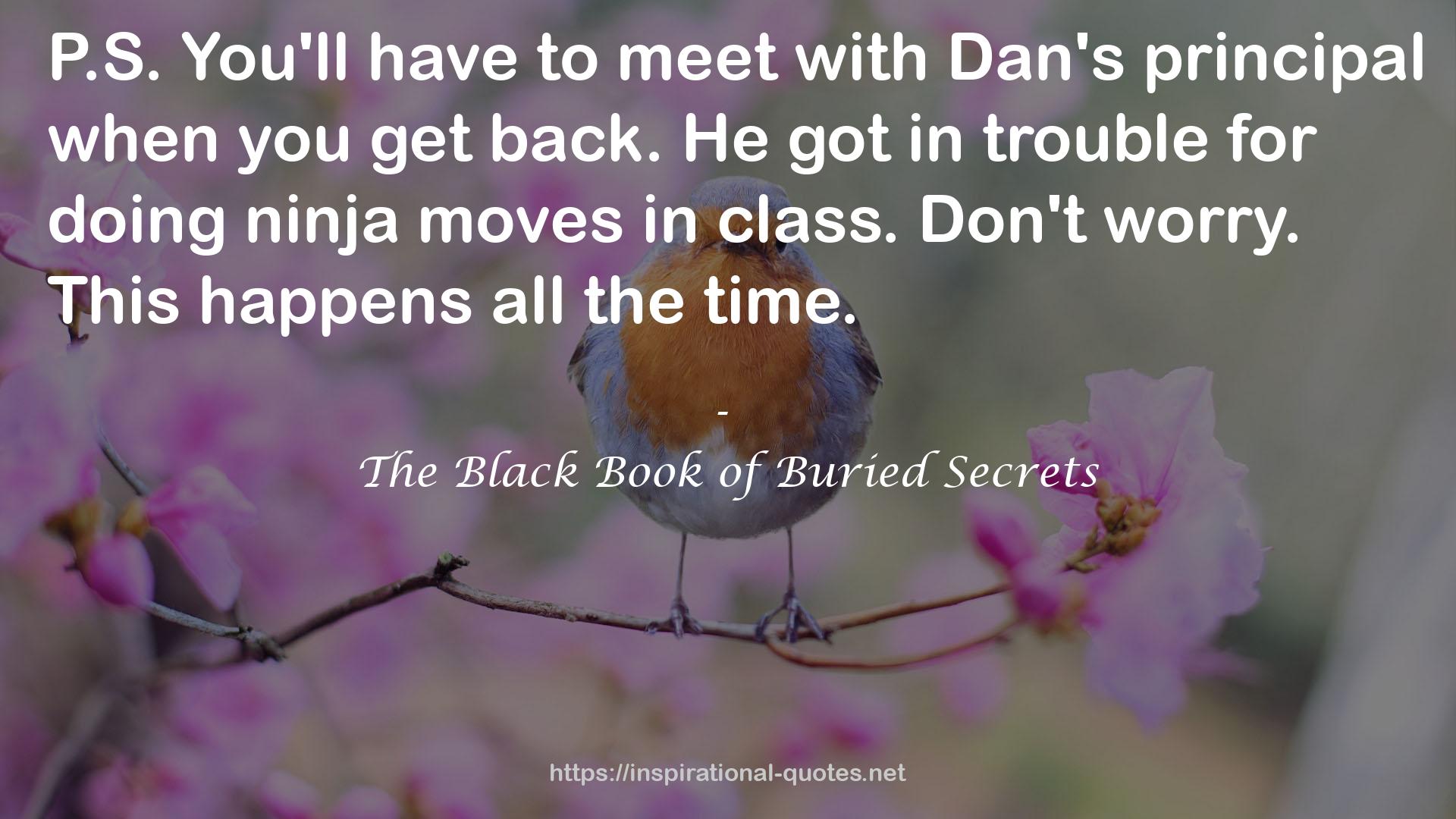 The Black Book of Buried Secrets QUOTES