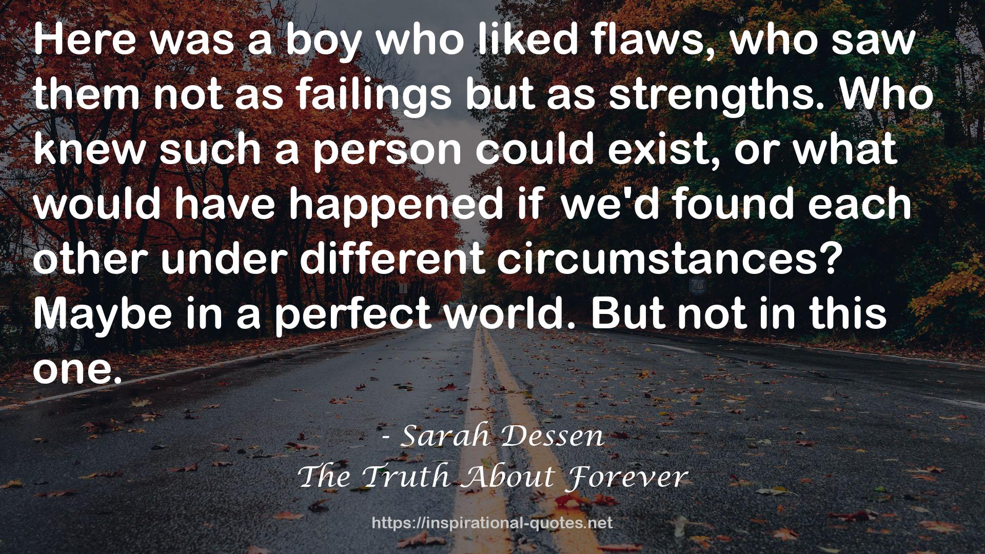 The Truth About Forever QUOTES