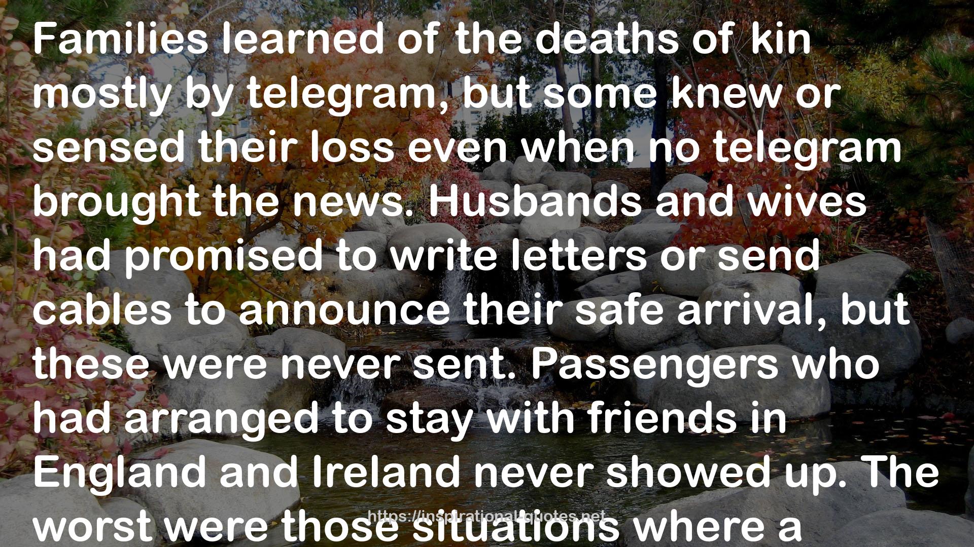 Dead Wake: The Last Crossing of the Lusitania QUOTES