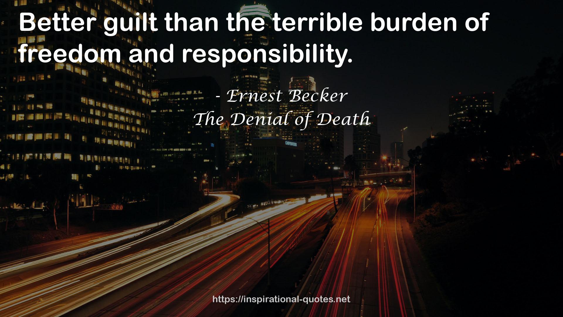 the terrible burden  QUOTES