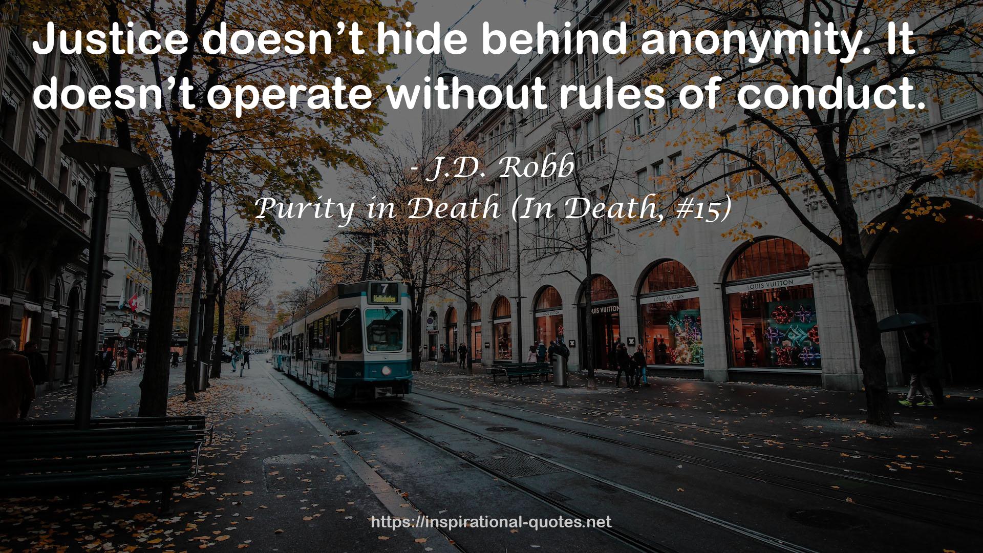 Purity in Death (In Death, #15) QUOTES