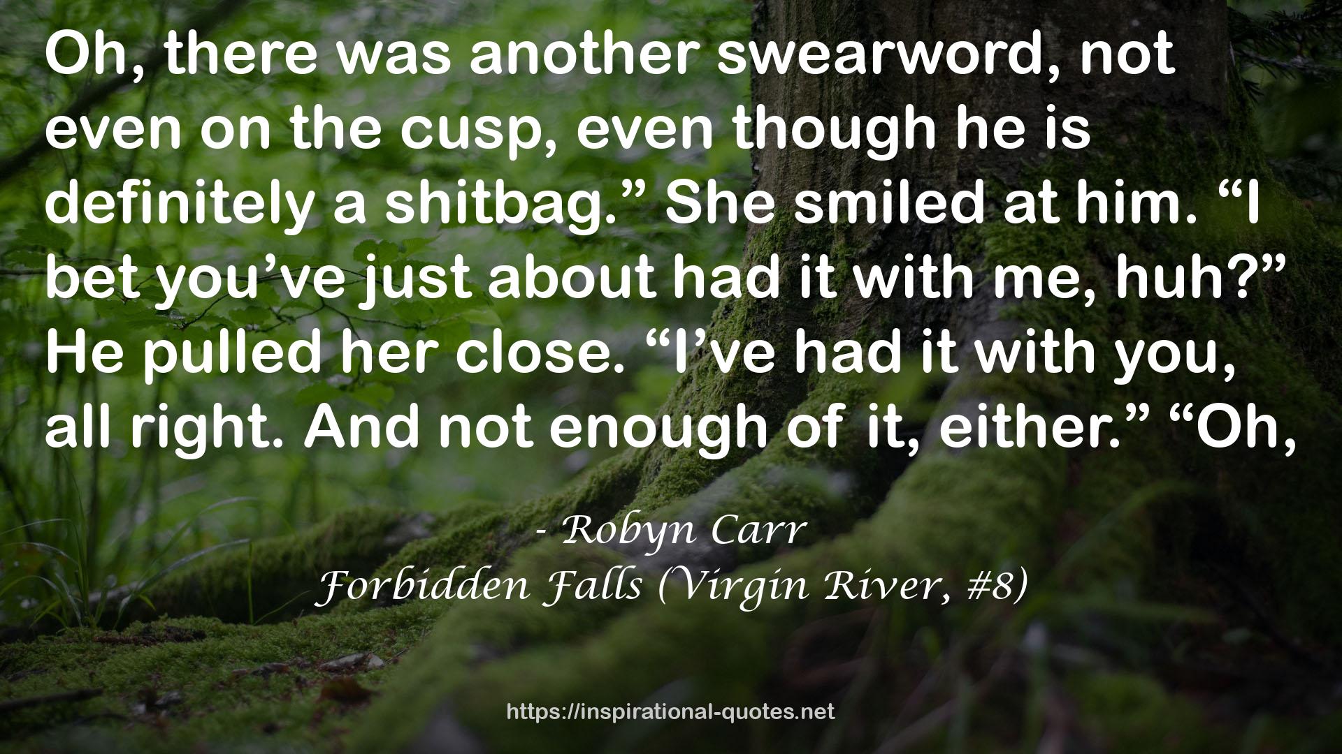 Forbidden Falls (Virgin River, #8) QUOTES