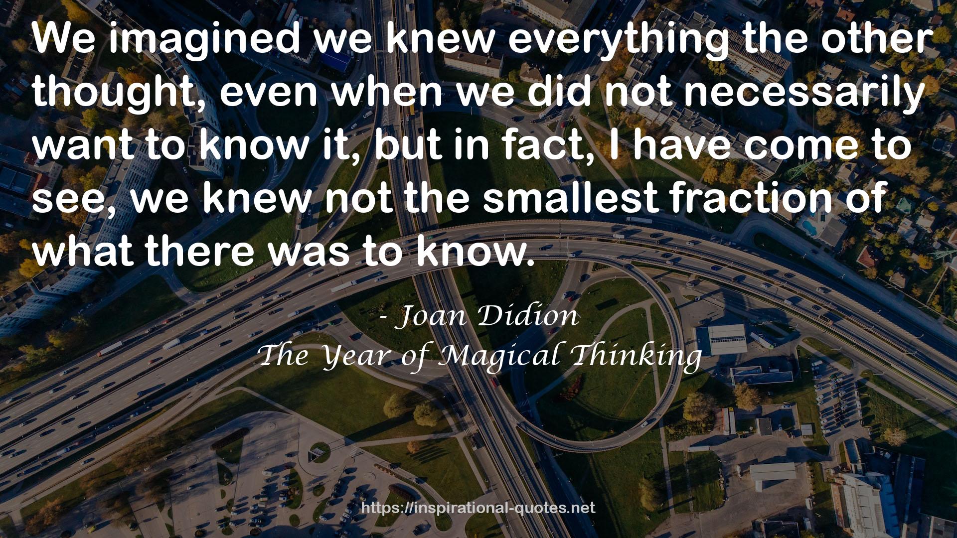 The Year of Magical Thinking QUOTES