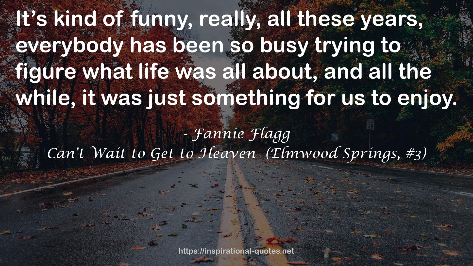 Can't Wait to Get to Heaven  (Elmwood Springs, #3) QUOTES