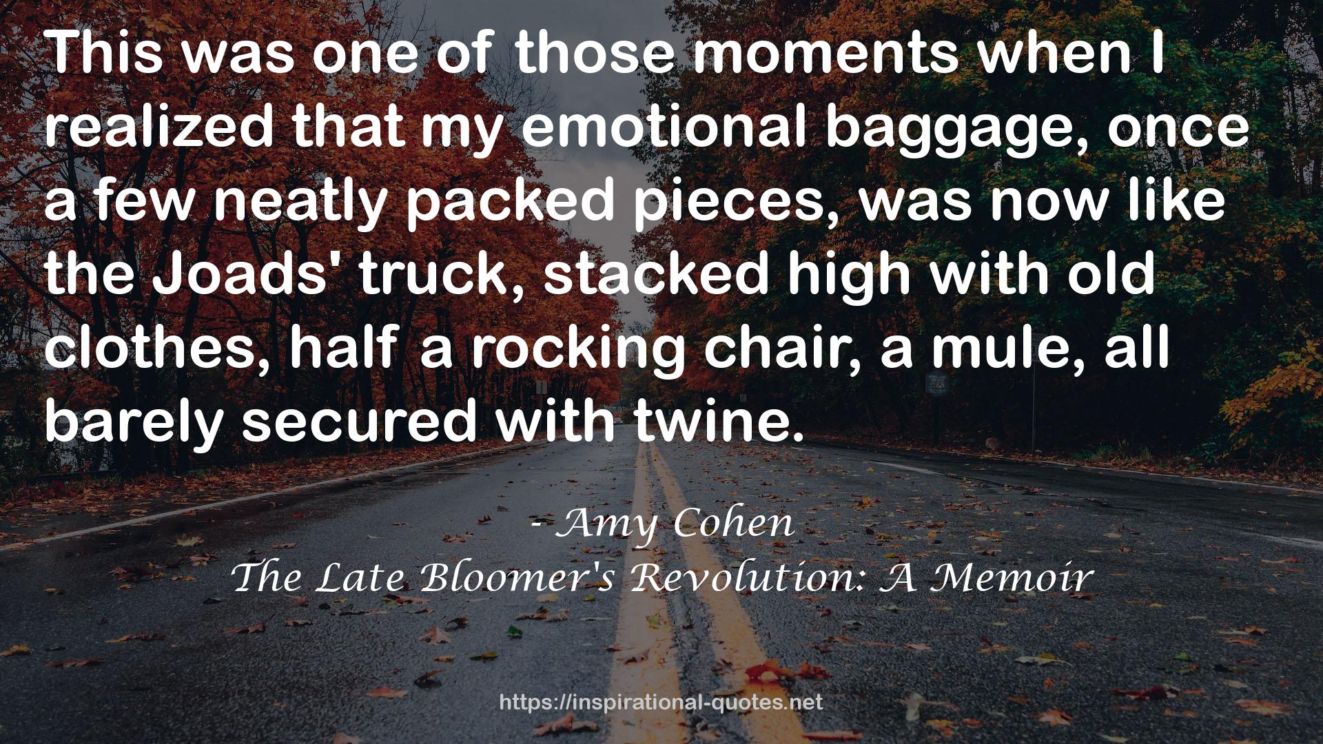 The Late Bloomer's Revolution: A Memoir QUOTES