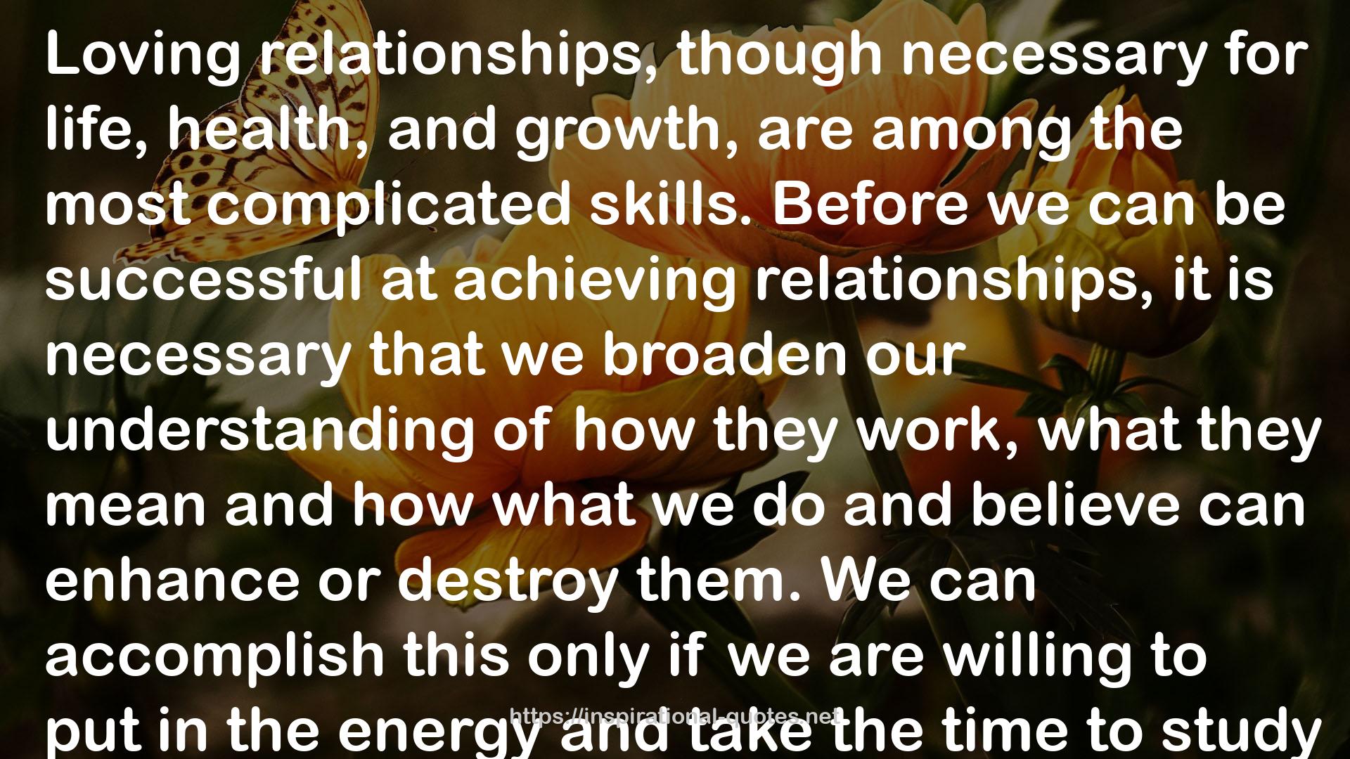 Loving relationships  QUOTES