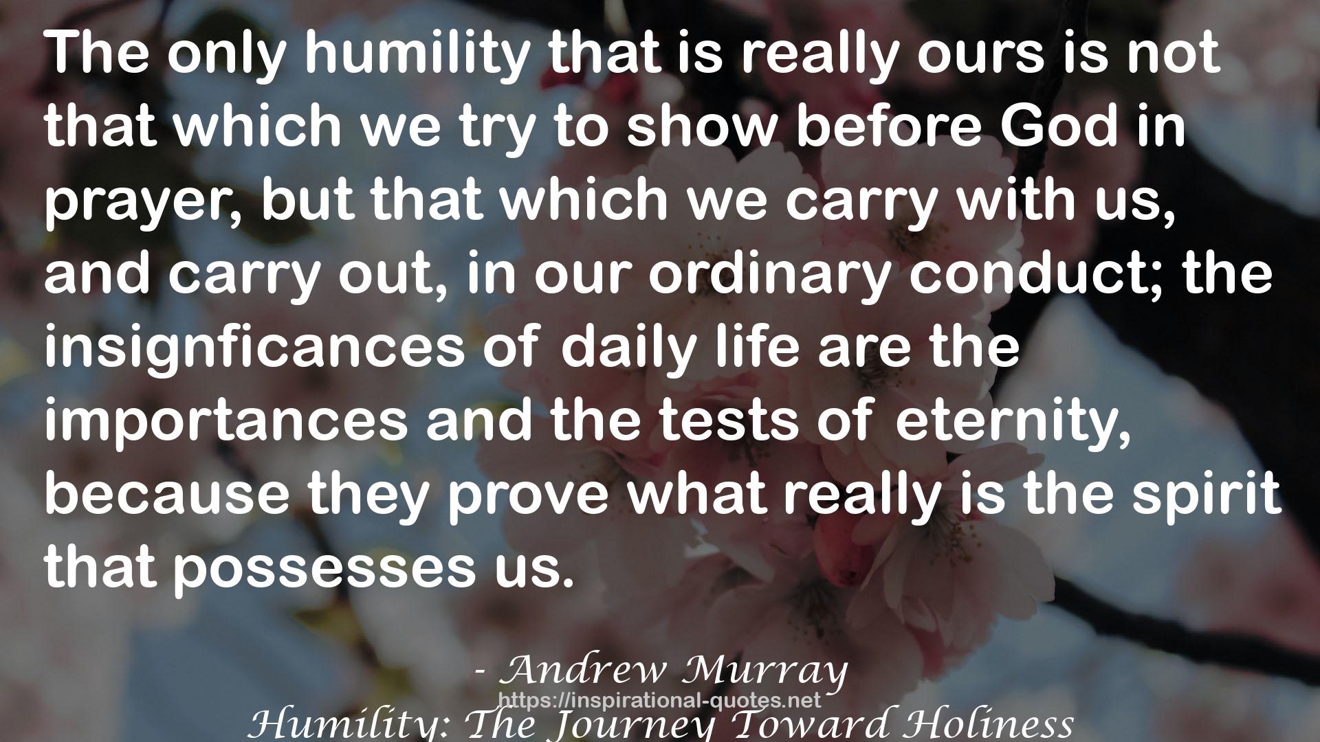 Humility: The Journey Toward Holiness QUOTES