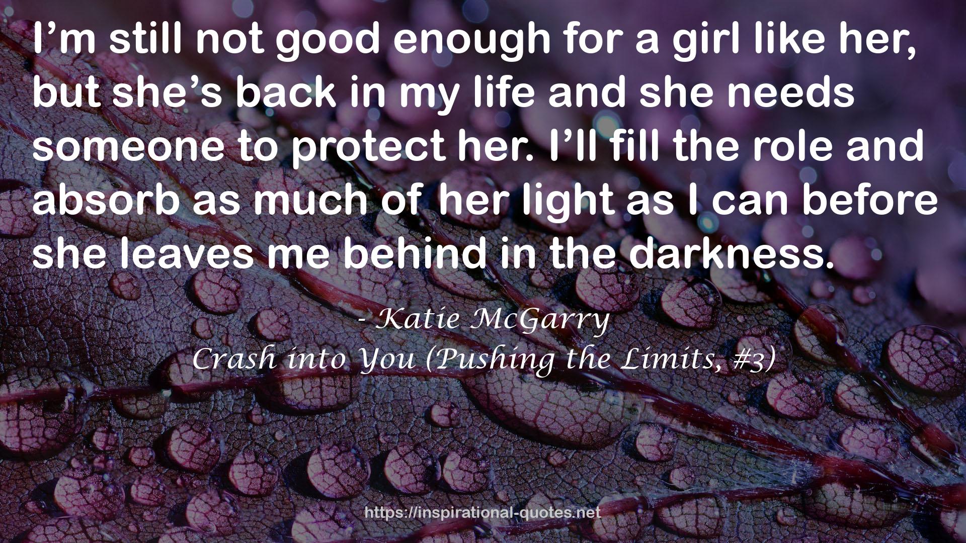 Crash into You (Pushing the Limits, #3) QUOTES