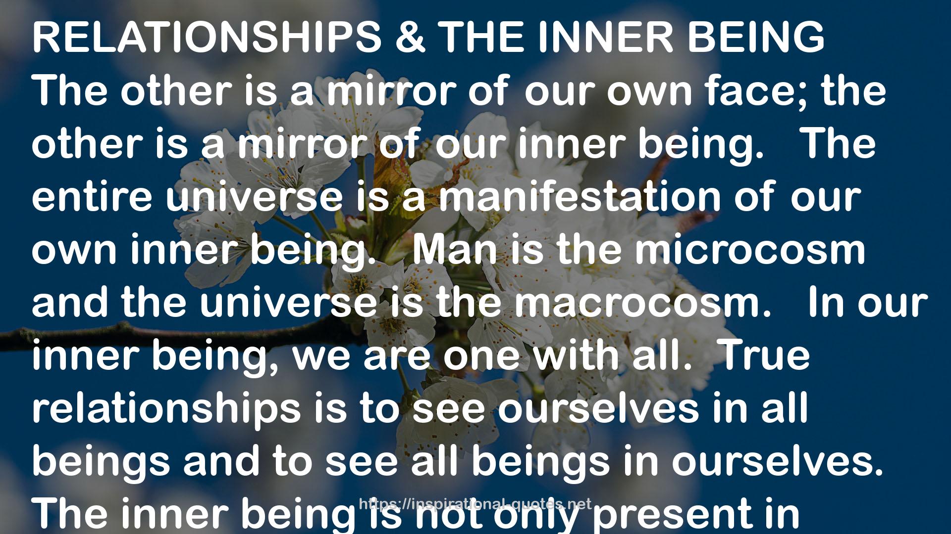 the microcosm  QUOTES