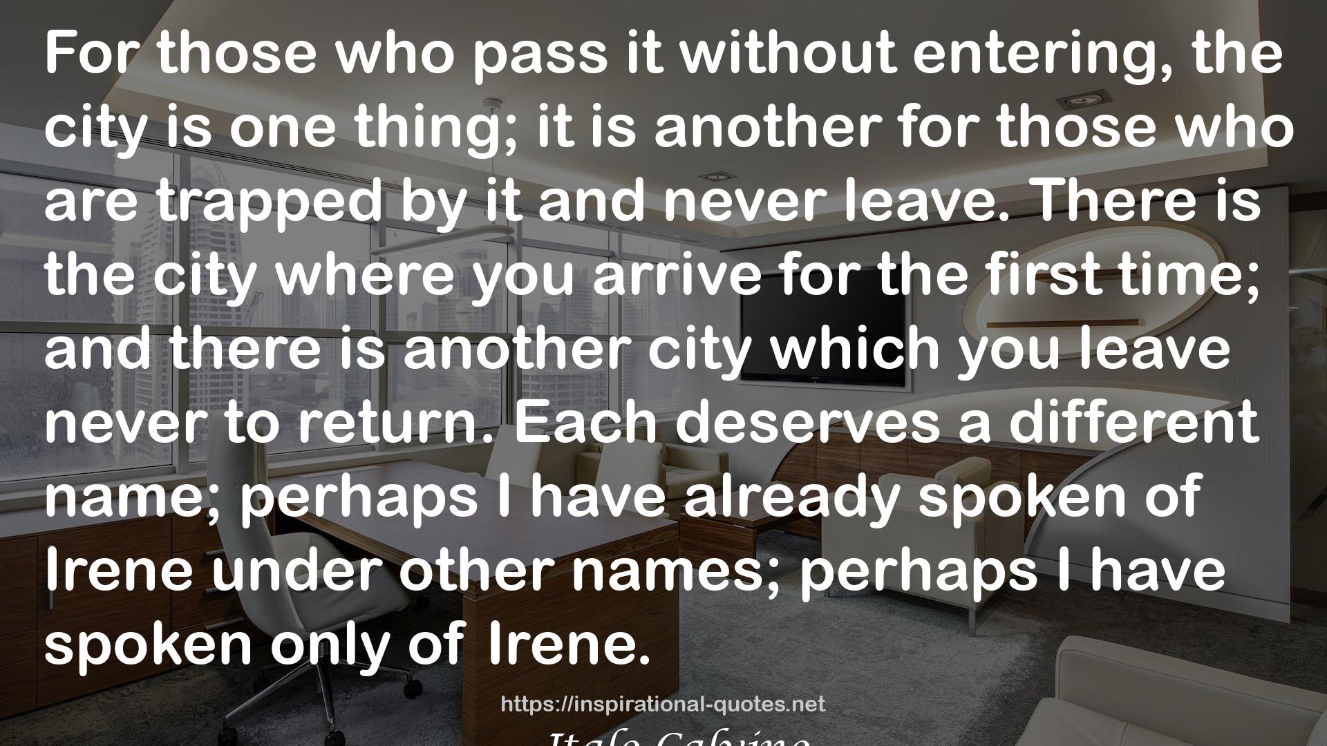 Invisible Cities QUOTES