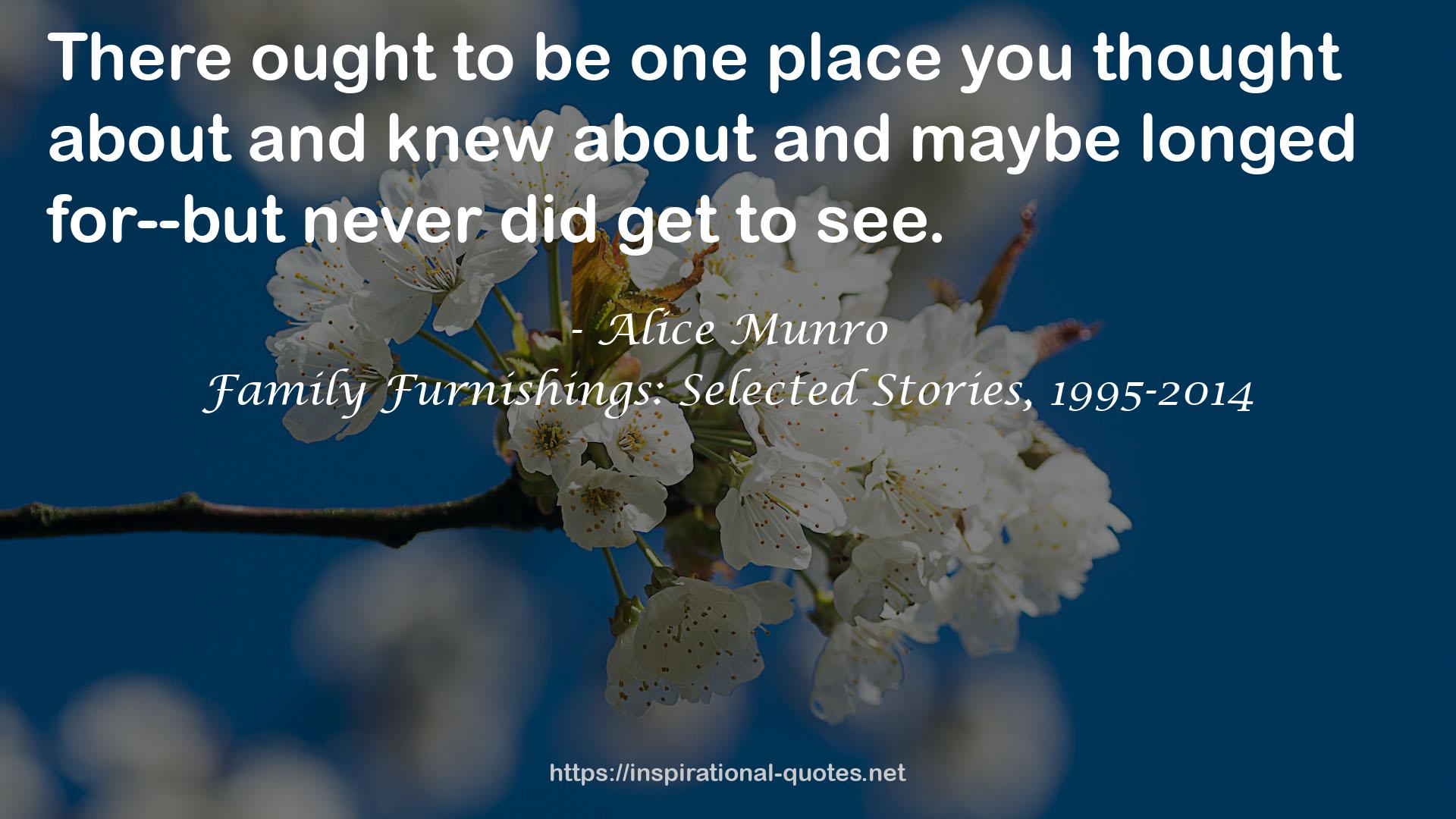 Alice Munro QUOTES