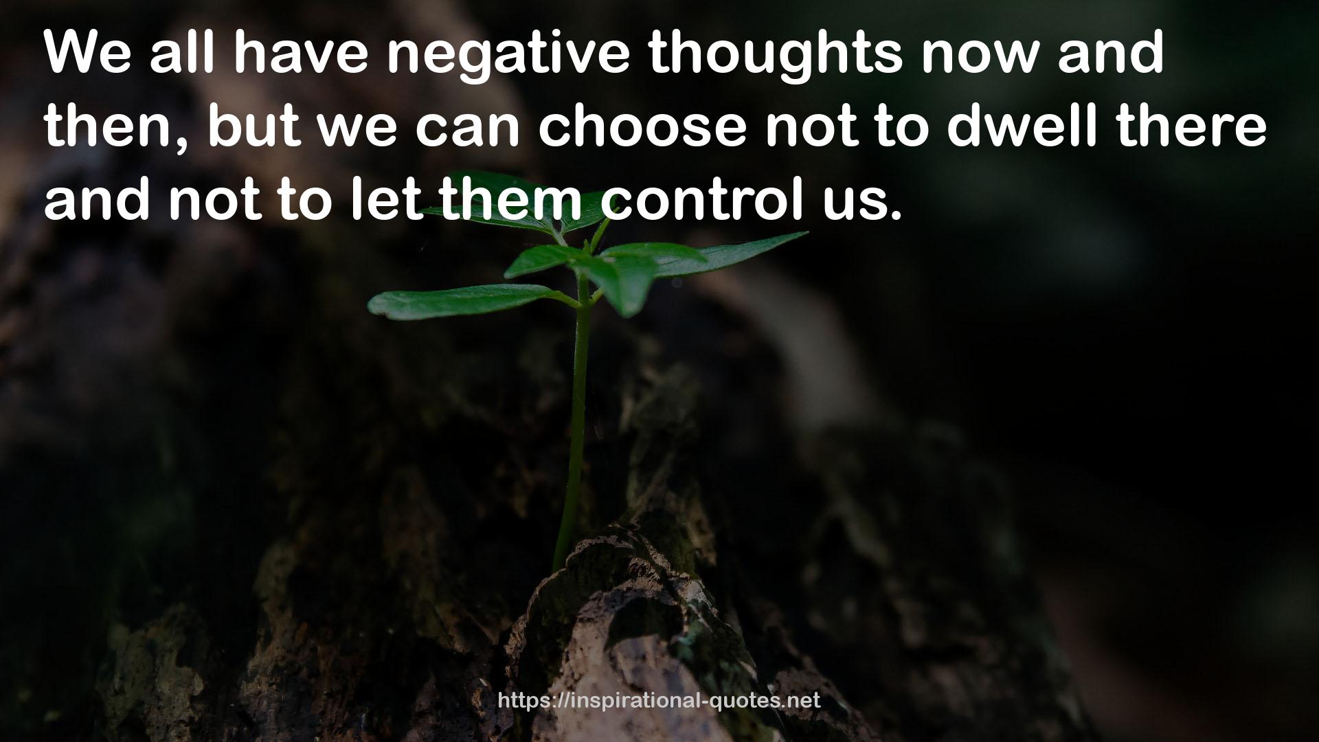 negative thoughts  QUOTES
