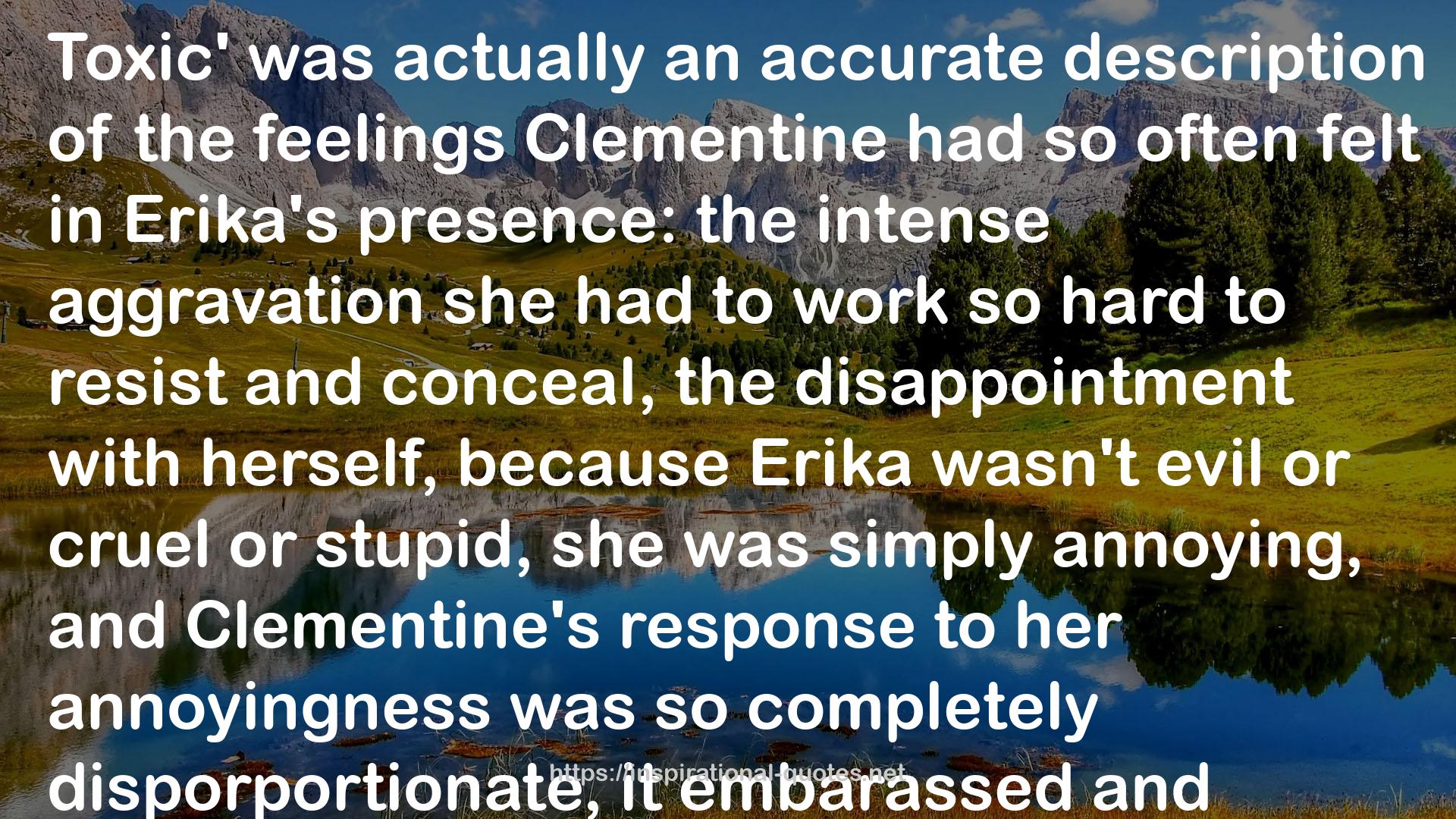 CLEMENTINE  QUOTES