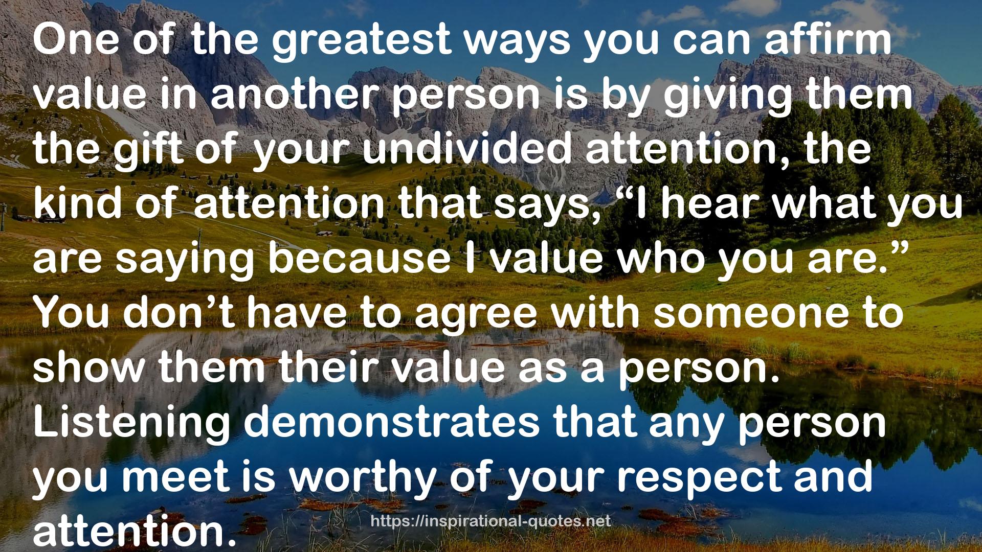 your respect  QUOTES