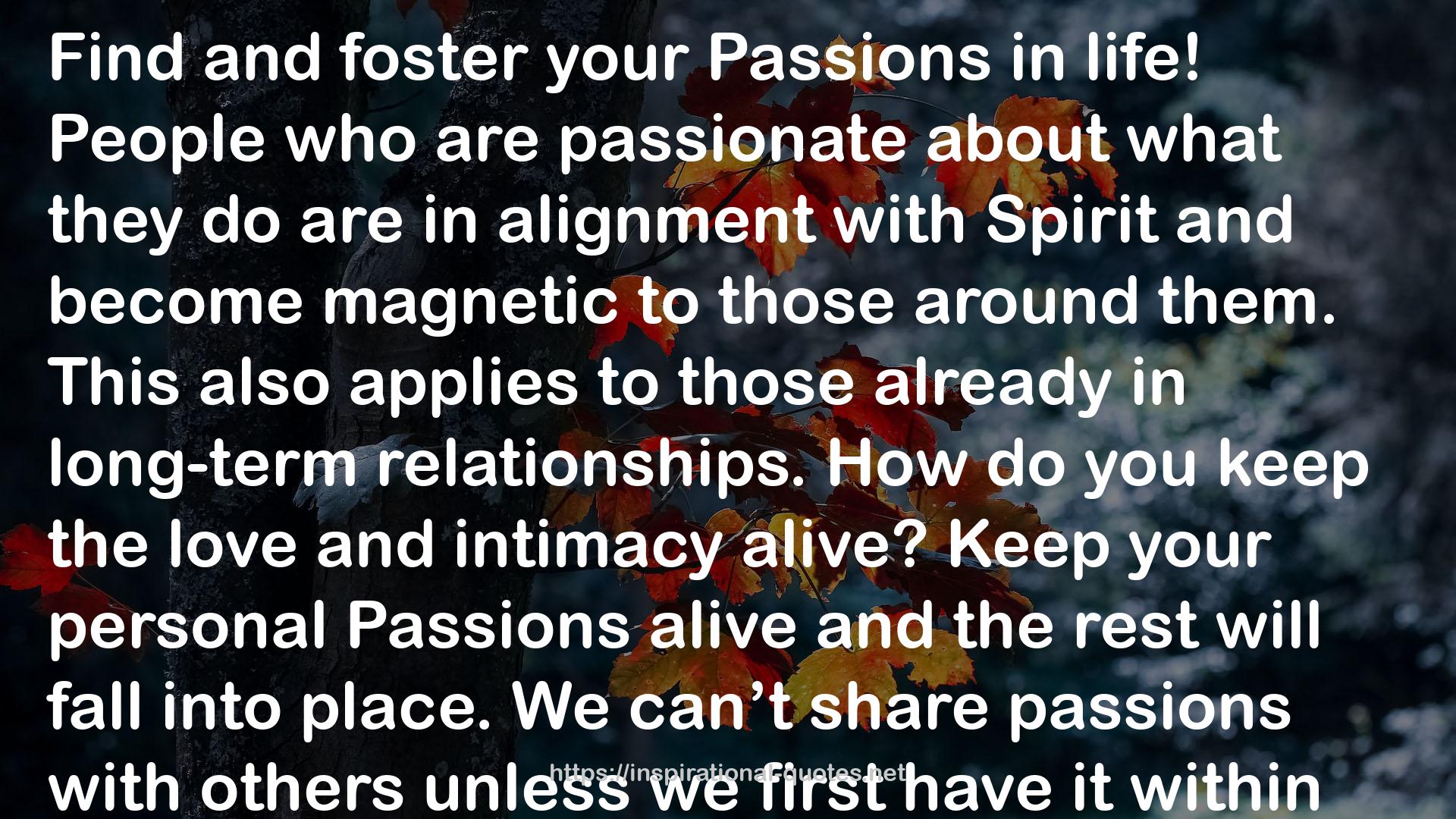 your passions  QUOTES