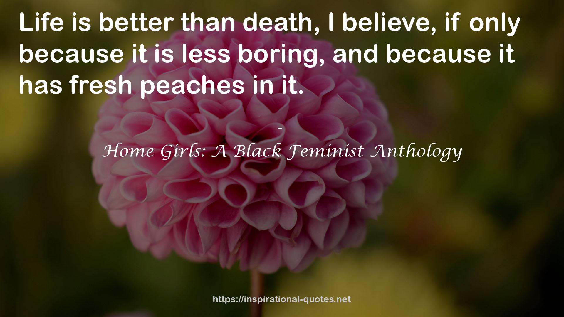 Home Girls: A Black Feminist Anthology QUOTES