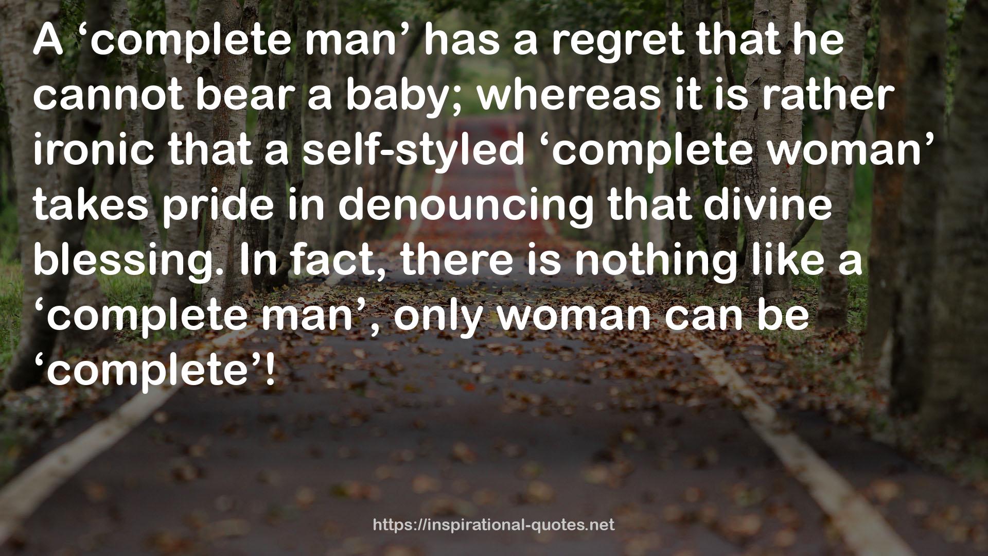 only woman  QUOTES