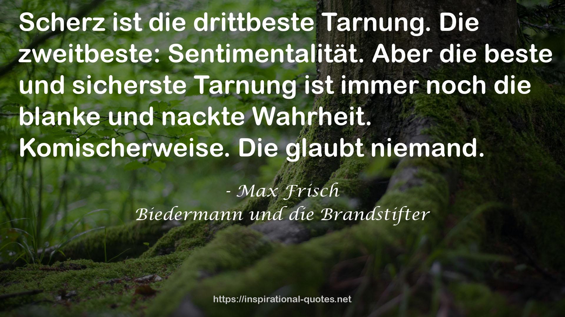 Biedermann und die Brandstifter QUOTES