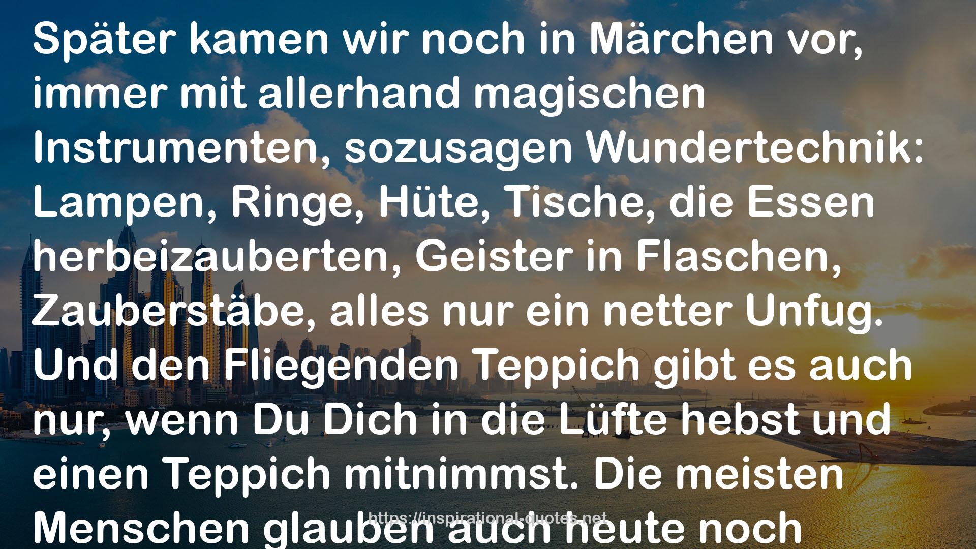 Das Glück des Zauberers QUOTES