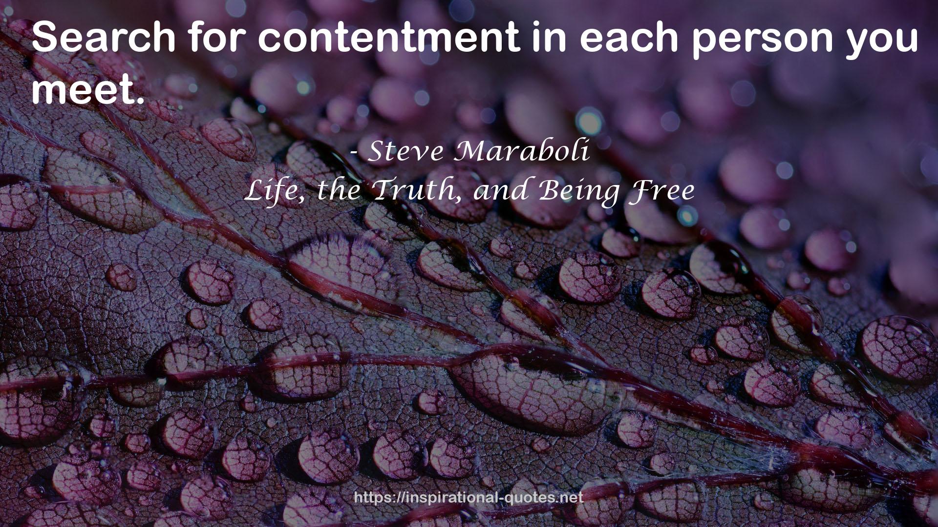 contentment  QUOTES