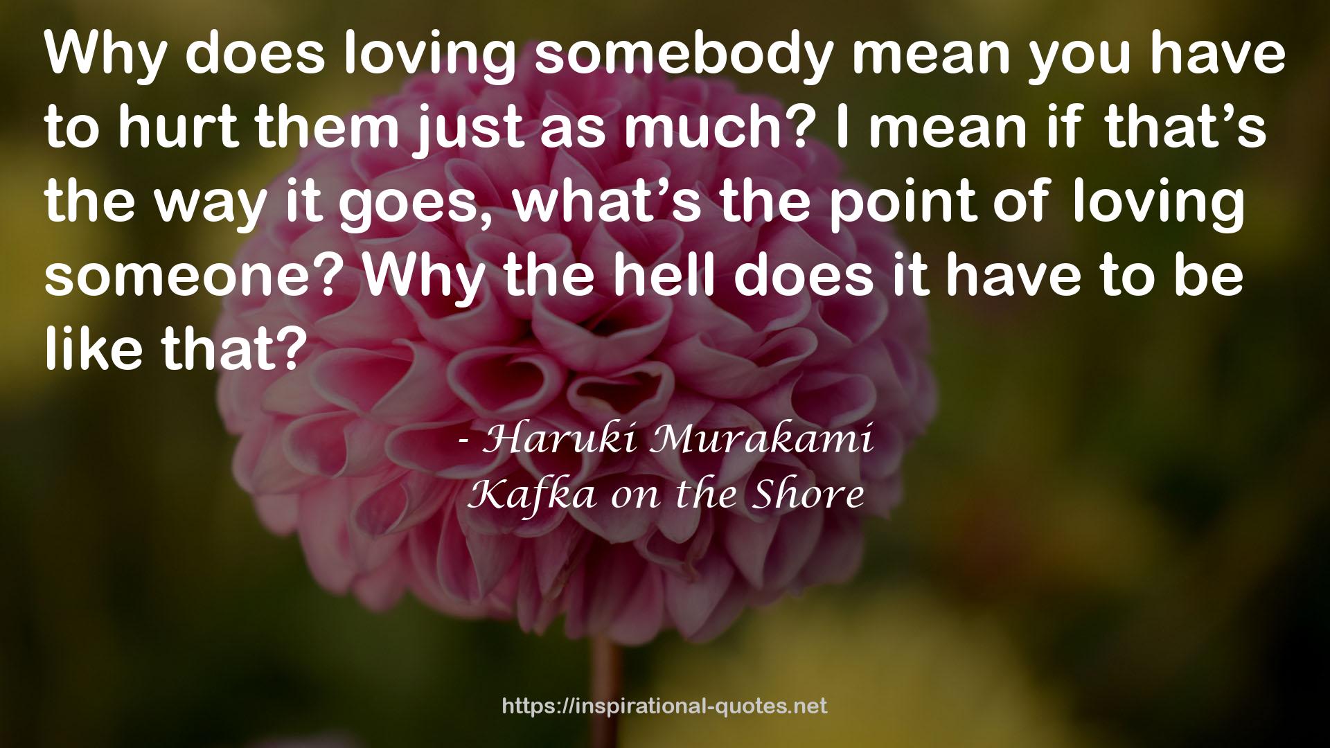 Kafka on the Shore QUOTES