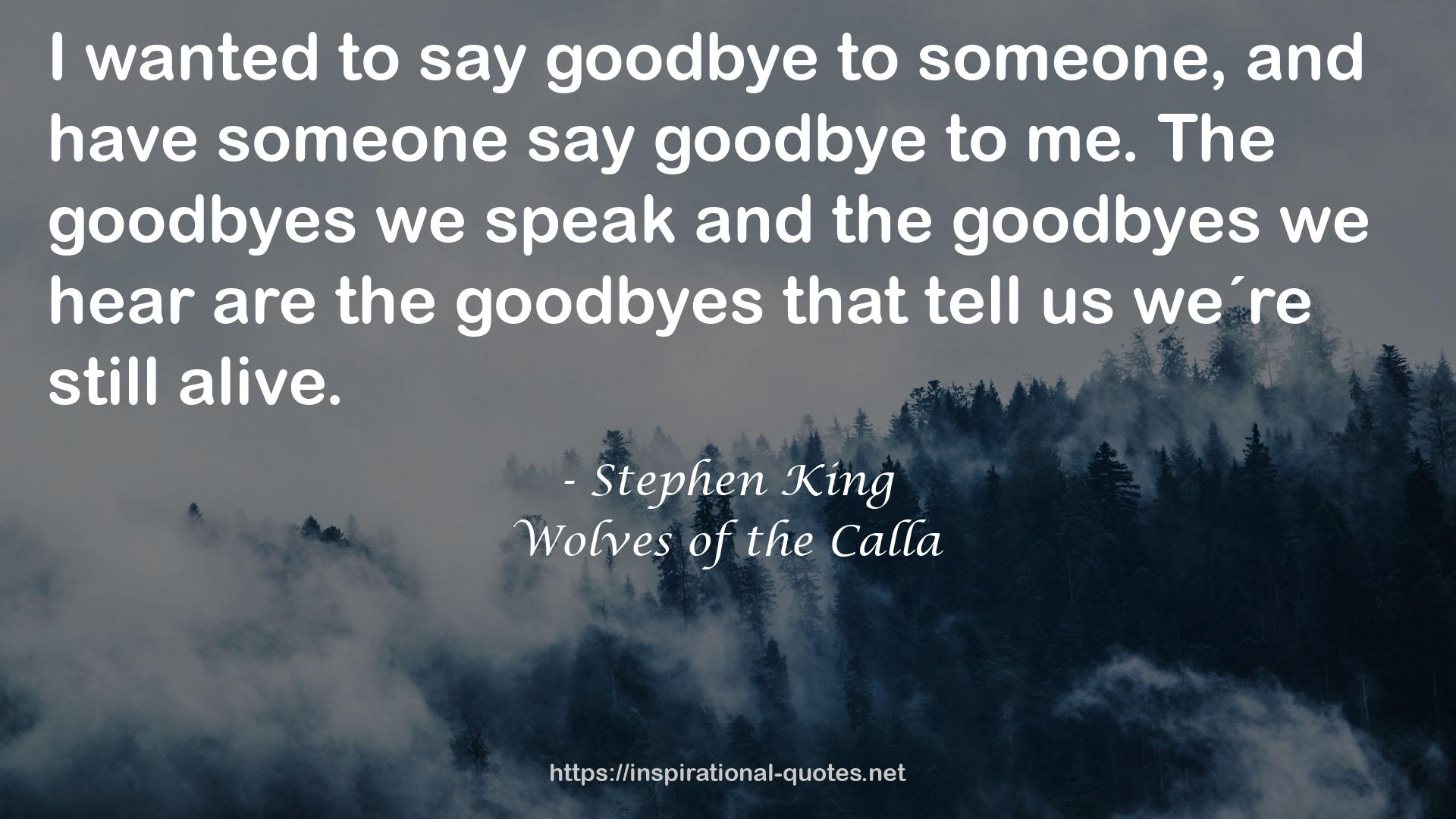 Goodbyes  QUOTES