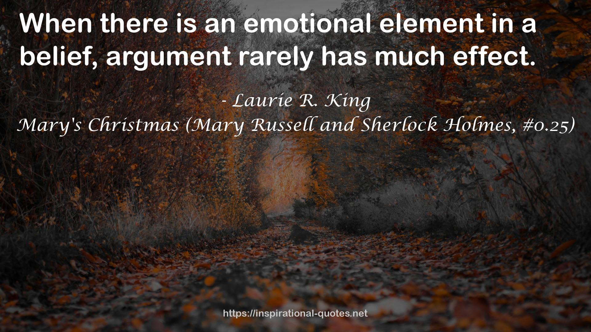 Mary's Christmas (Mary Russell and Sherlock Holmes, #0.25) QUOTES