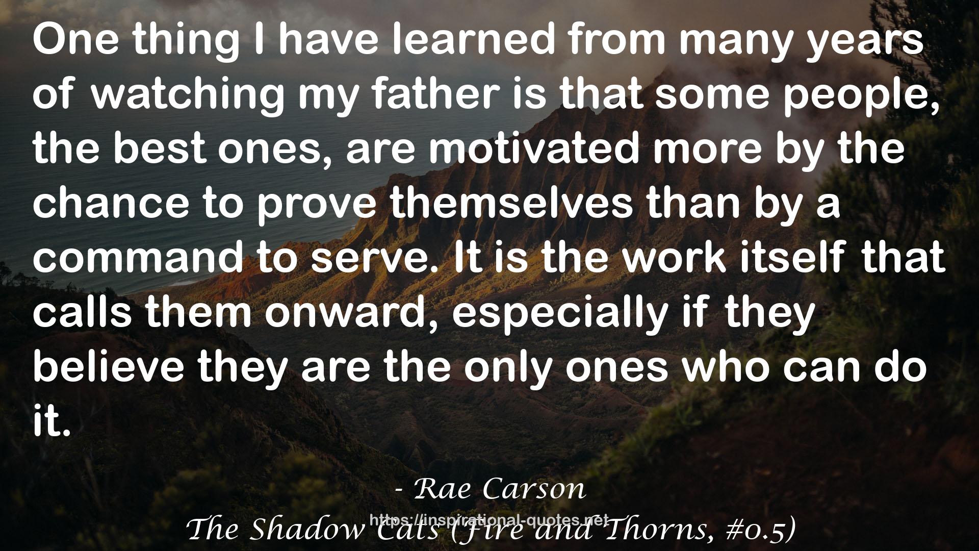 The Shadow Cats (Fire and Thorns, #0.5) QUOTES