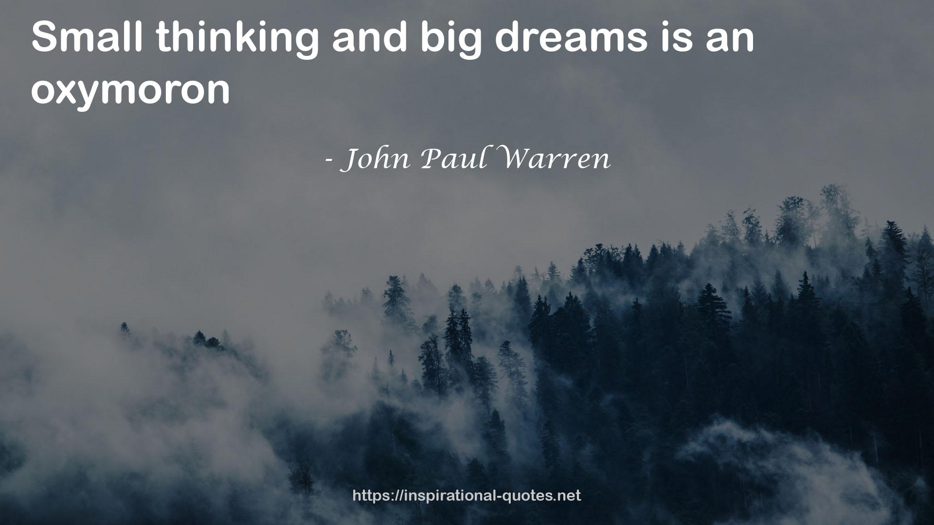 John Paul Warren QUOTES