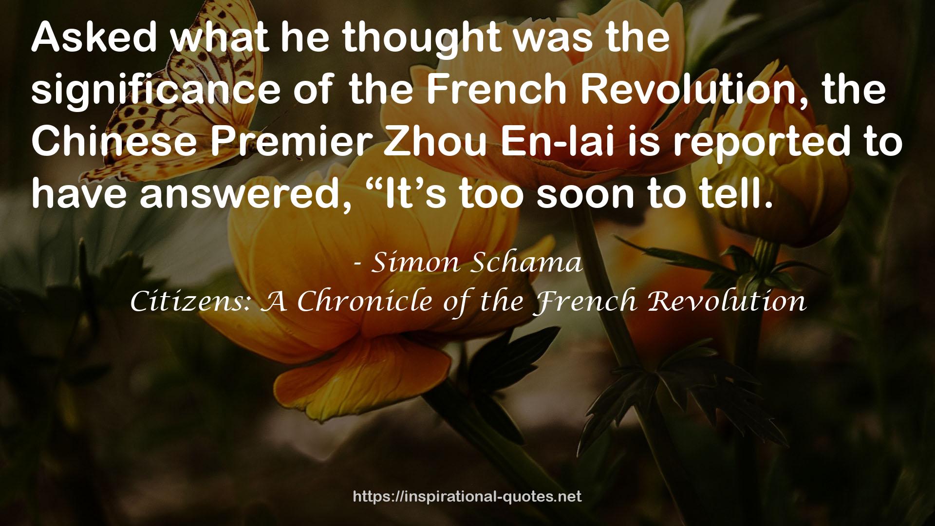Citizens: A Chronicle of the French Revolution QUOTES