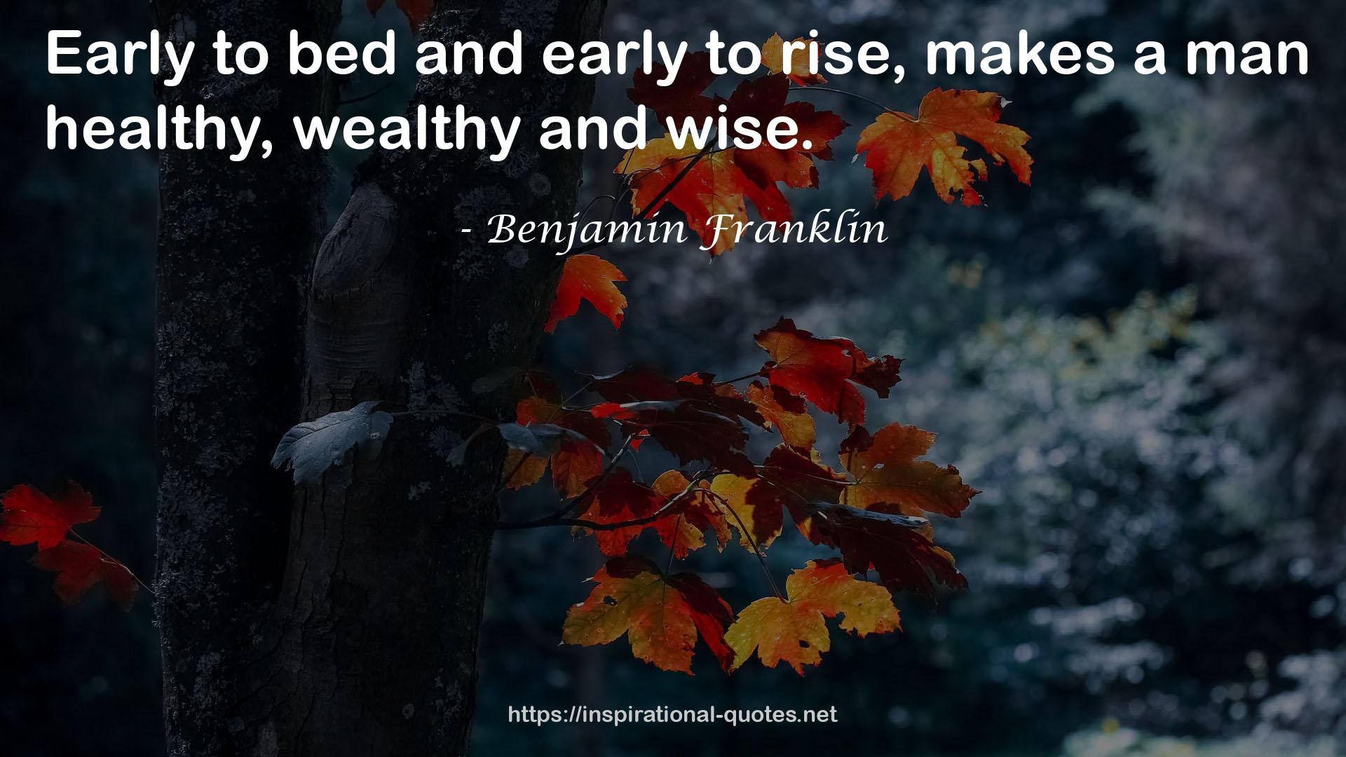 Benjamin Franklin QUOTES