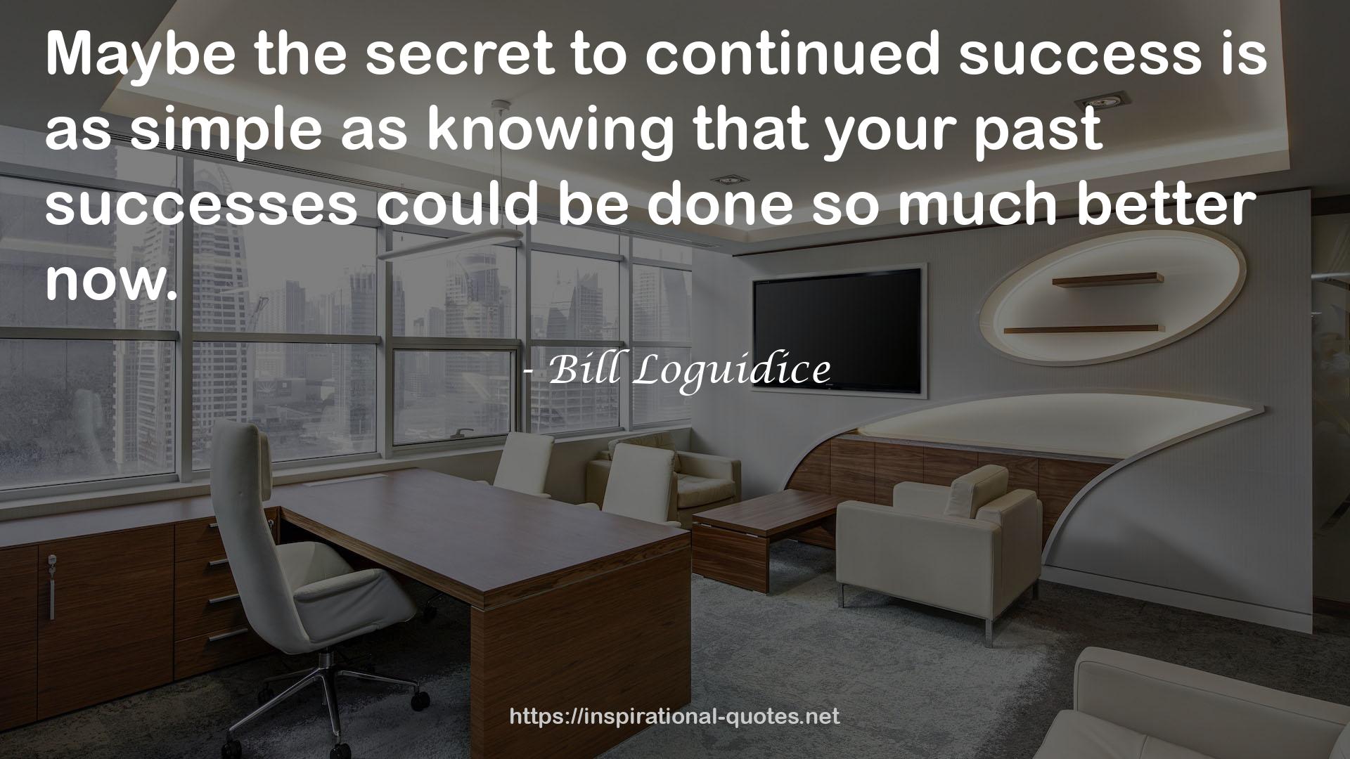 continued success  QUOTES