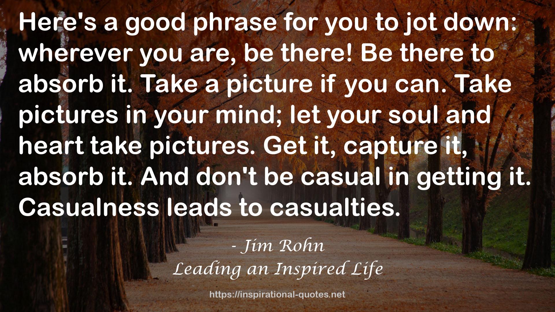 Leading an Inspired Life QUOTES