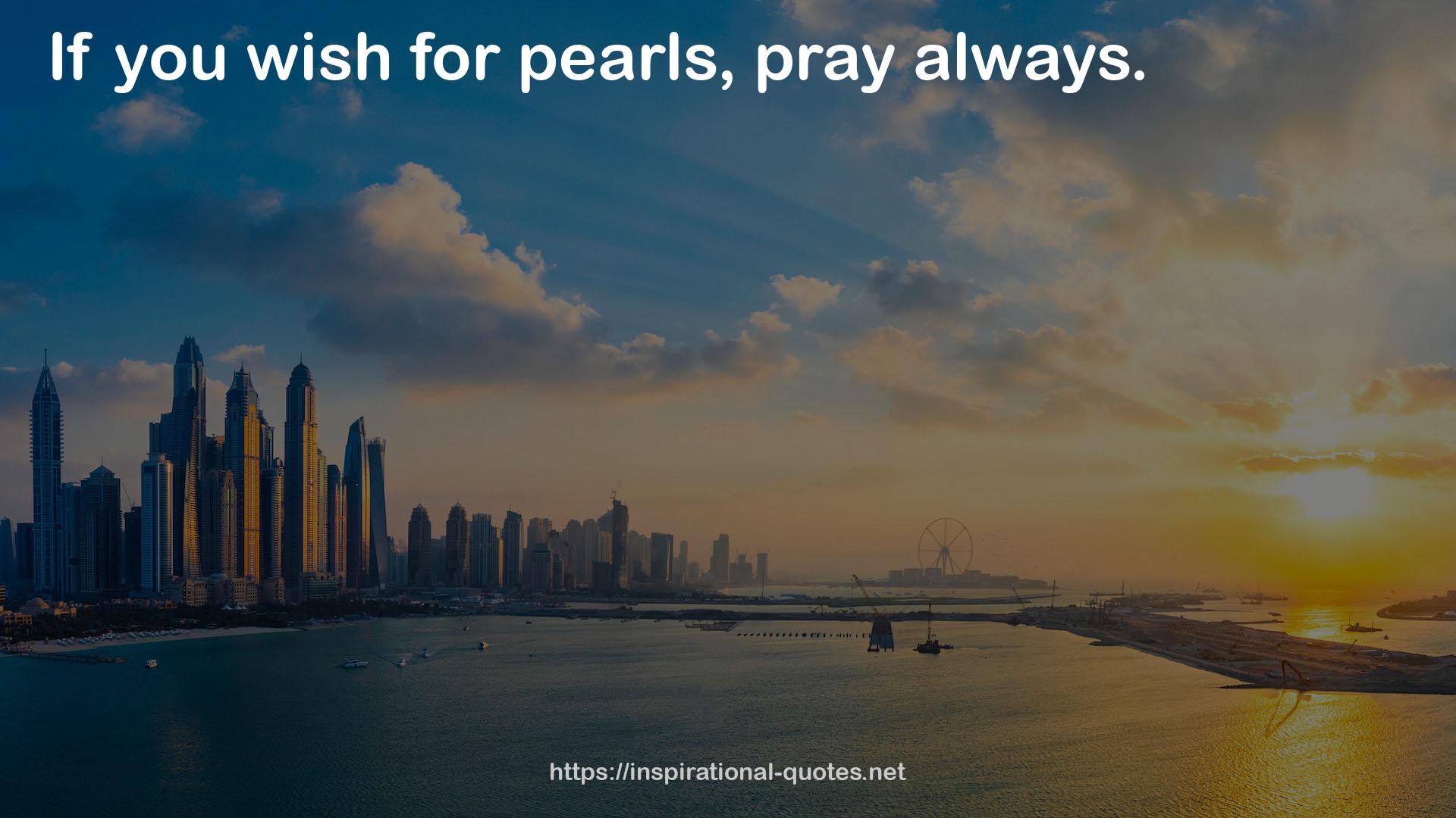 pearls  QUOTES