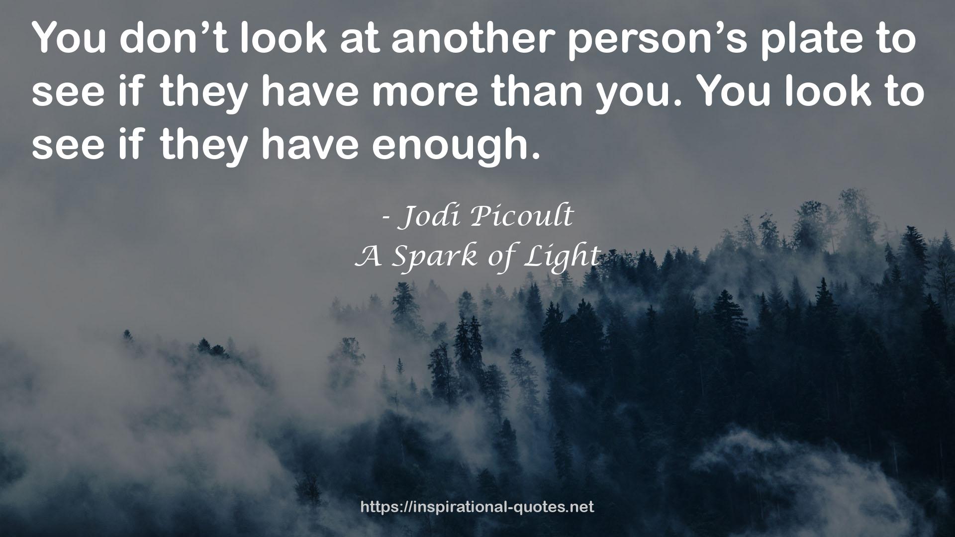 A Spark of Light QUOTES