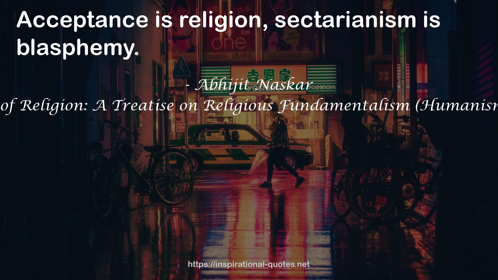 sectarianism  QUOTES