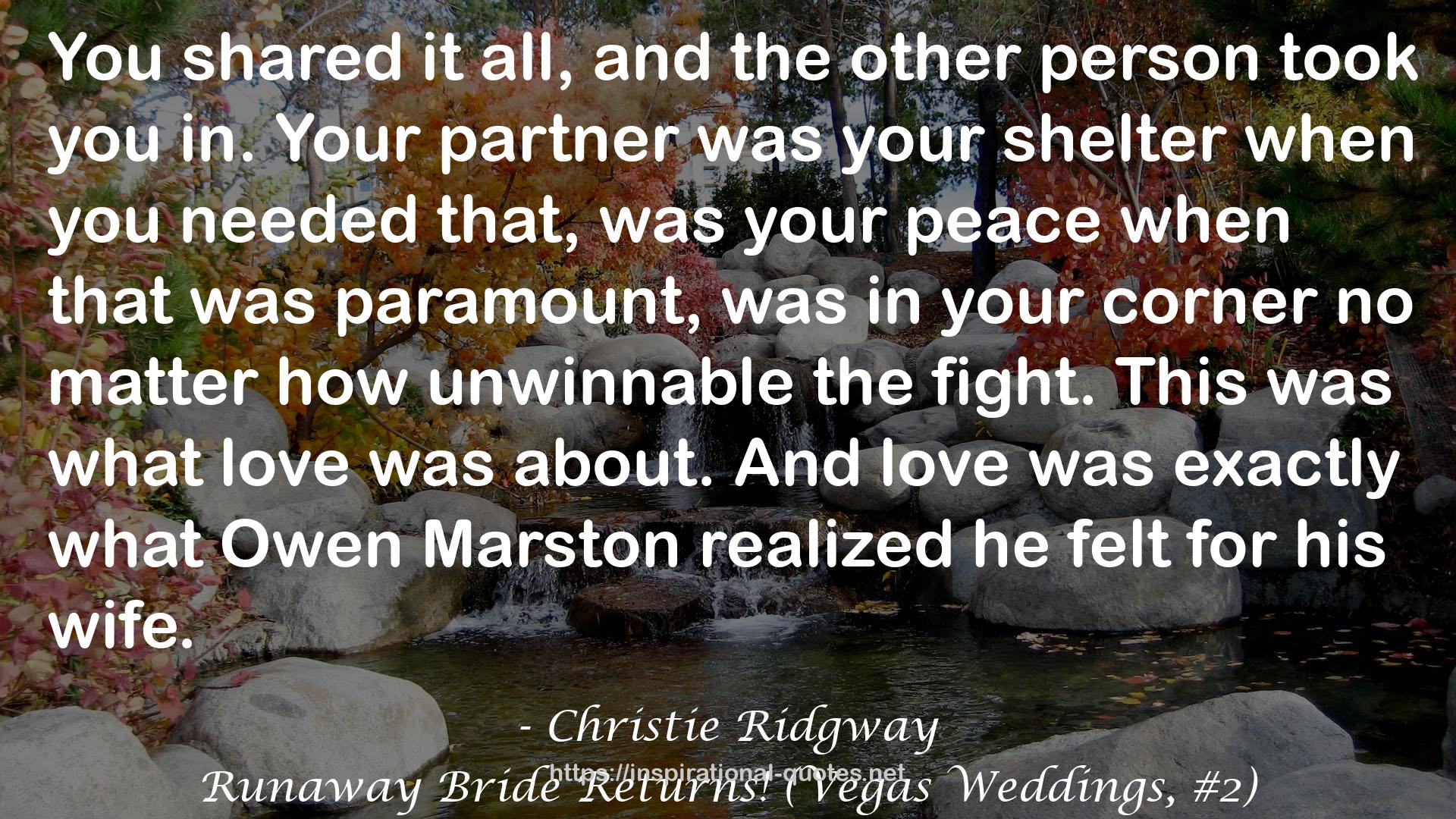 Runaway Bride Returns! (Vegas Weddings, #2) QUOTES