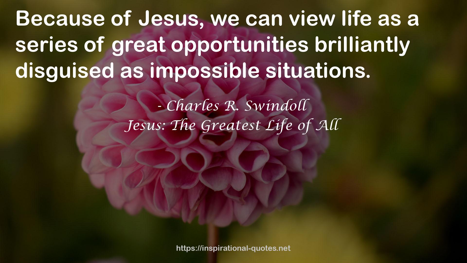 Jesus: The Greatest Life of All QUOTES