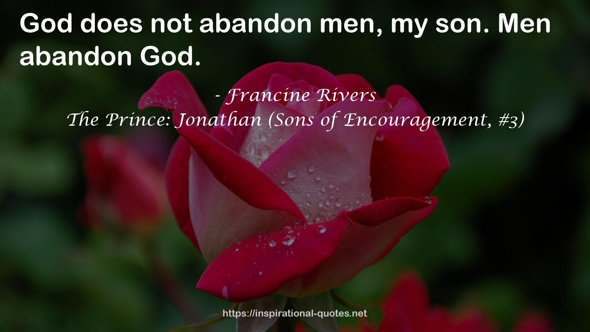The Prince: Jonathan (Sons of Encouragement, #3) QUOTES