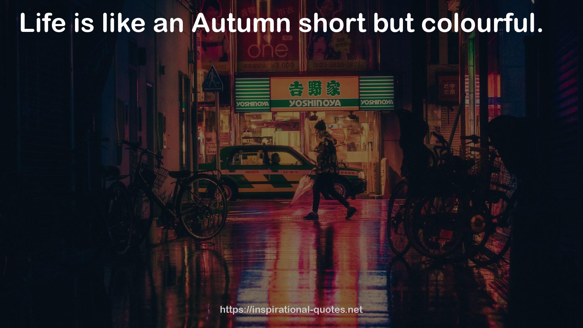 an Autumn  QUOTES