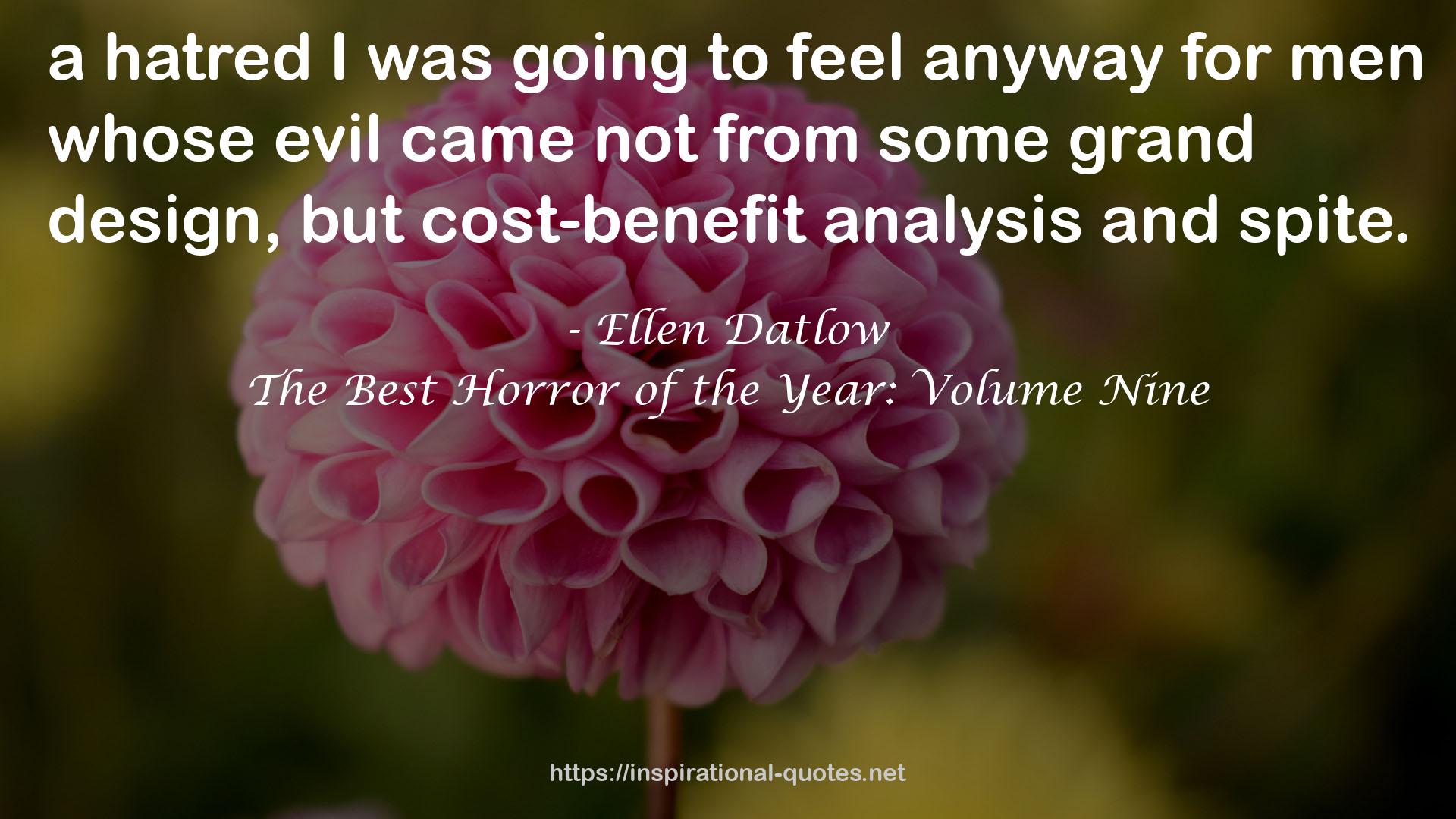 The Best Horror of the Year: Volume Nine QUOTES